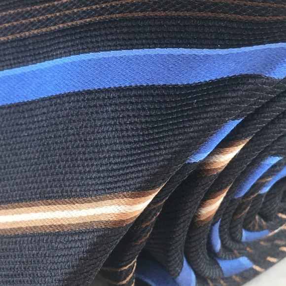 UMBRIA ALL SILK BLUE REGIMENT TIE - Picture 10 of 12